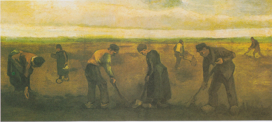 Chłopi sadzący ziemniaki - Vincent van Gogh