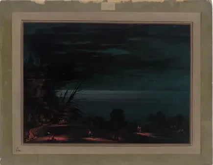 Połów łososia harpunem - Ottawa - George Catlin