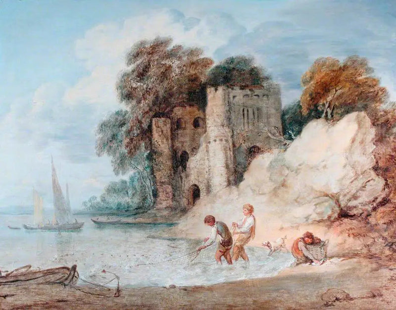 Połów z brzegu - Thomas Gainsborough