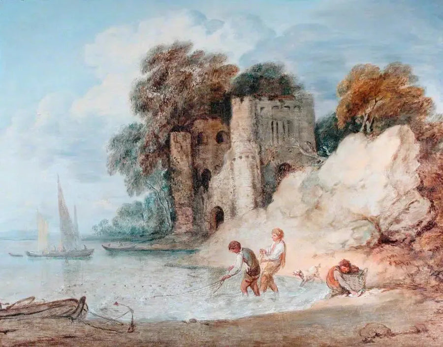 Połów z brzegu - Thomas Gainsborough