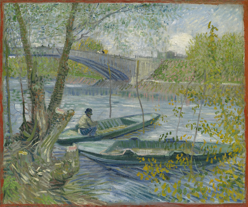 Wiosenne łowienie ryb na moście w Clichy - Vincent van Gogh