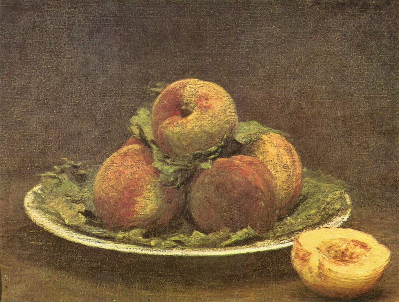 Brzoskwinie na talerzu - Henri Fantin-Latour