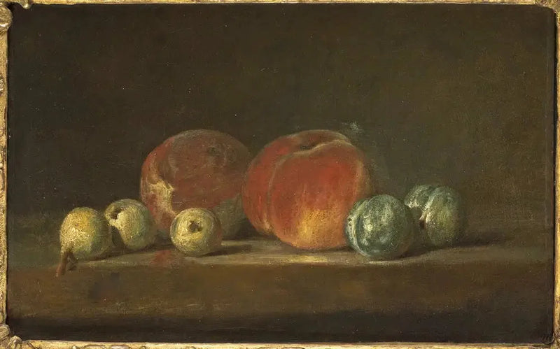 Brzoskwinie i śliwki - Jean Simeón Chardin