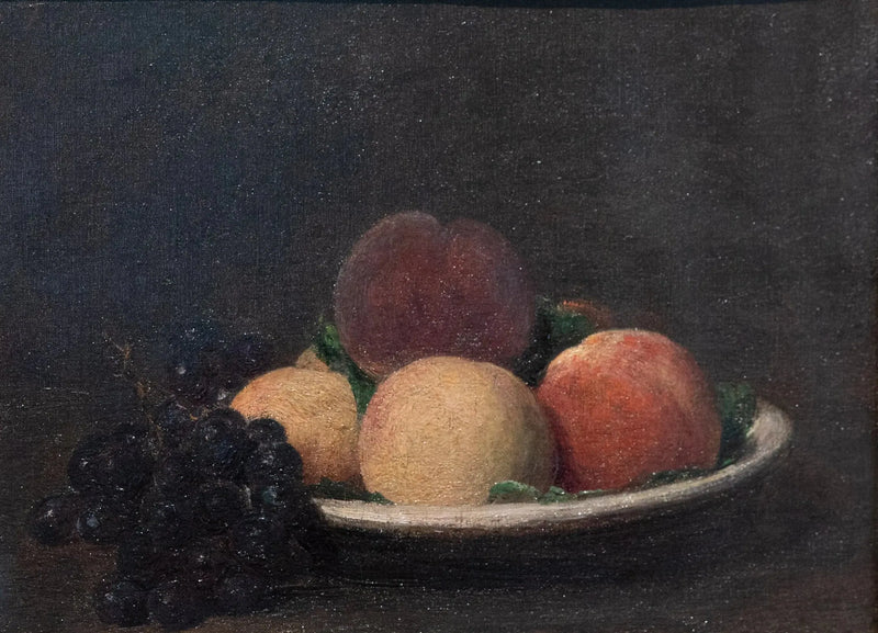 Brzoskwinie i czarne winogrona - Henri Fantin-Latour