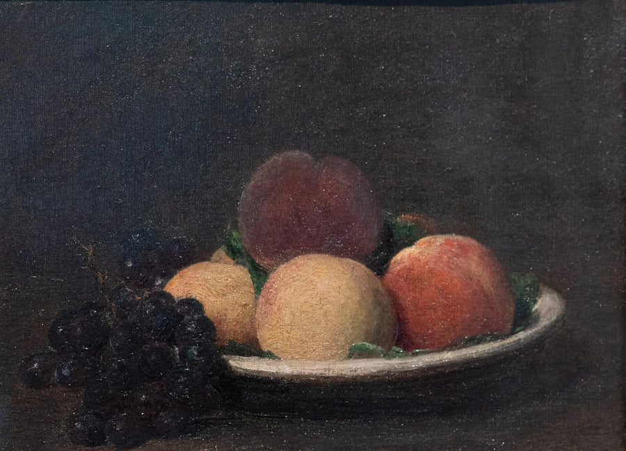 Brzoskwinie i czarne winogrona - Henri Fantin-Latour