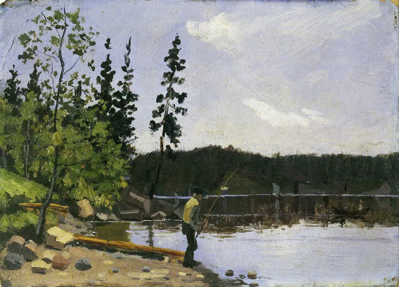 Rybak przy wodzie - Edvard Munch