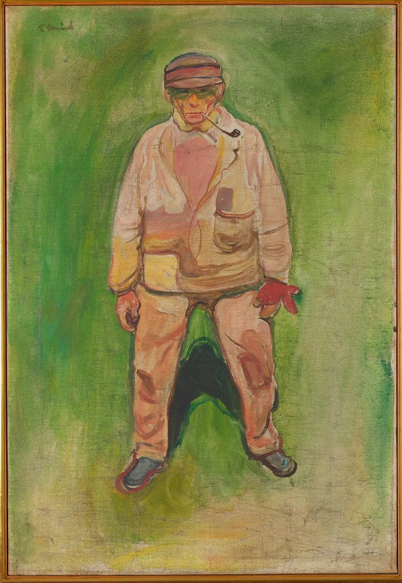 Rybak na zielonej łące - Edvard Munch