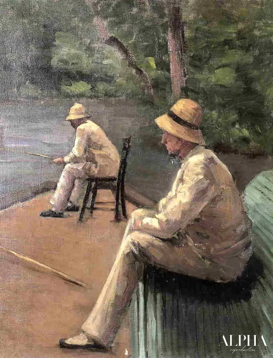 Pecheurs sur les bords de l'yerres - Caillebotte - Reproductions de tableaux et peintures haut de gamme