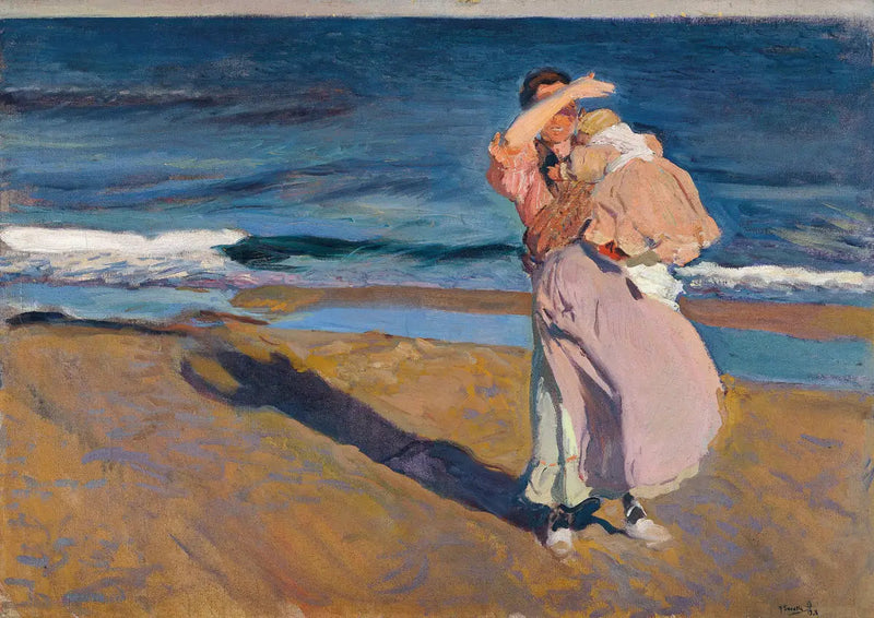 Rybaczka z synem - Joaquín Sorolla