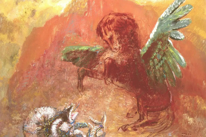Pegaz i Hydra - Odilon Redon