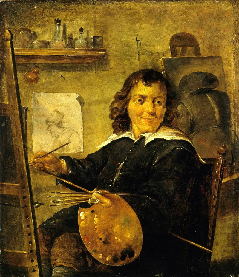 Malarz w swoim atelier - David Teniers Młodszy