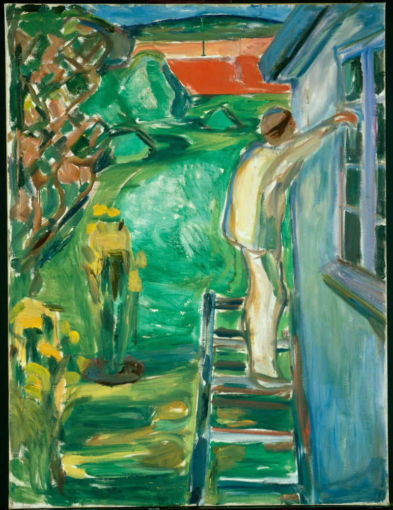 Malarz przy ścianie - Edvard Munch