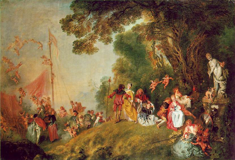 Pielgrzymka na wyspę Cythera - Antoine Watteau