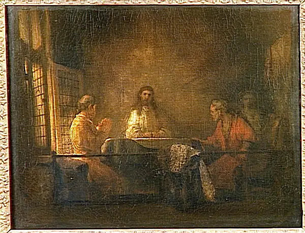 Pielgrzymi z Emaus - Rembrandt
