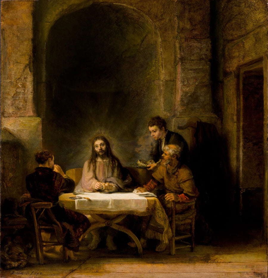 Pielgrzymi z Emmaus - Rembrandt