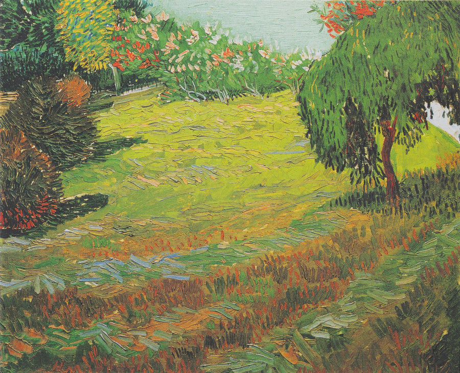 Słoneczna łąka w parku publicznym - Vincent van Gogh