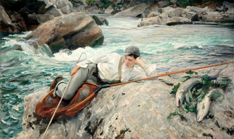 Podczas swoich wakacji, Norwegia - John Singer Sargent