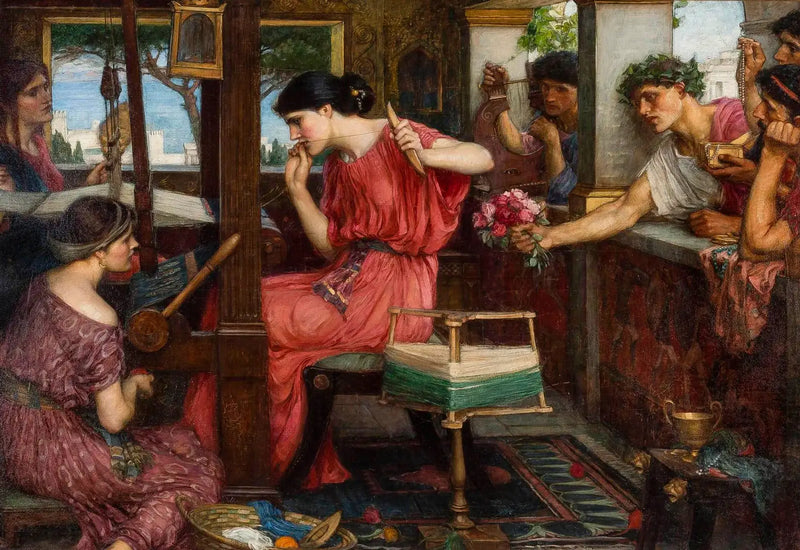 Pénélope i zalotnicy - John William Waterhouse