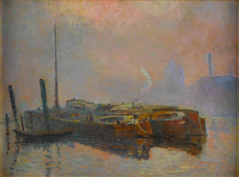 Łodzie w mgle - Robert Antoine Pinchon