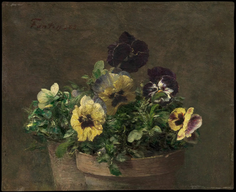 Myśli w doniczce - Henri Fantin-Latour