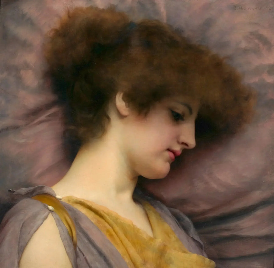 Dalekie myśli (Rose Pettigrew) - John William Godward