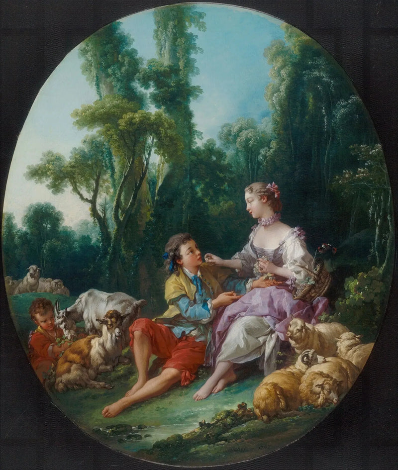 Czy myślą o winogronach? - François Boucher