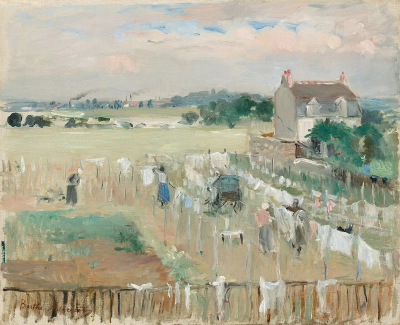 Percher z bielizny - Berthe Morisot