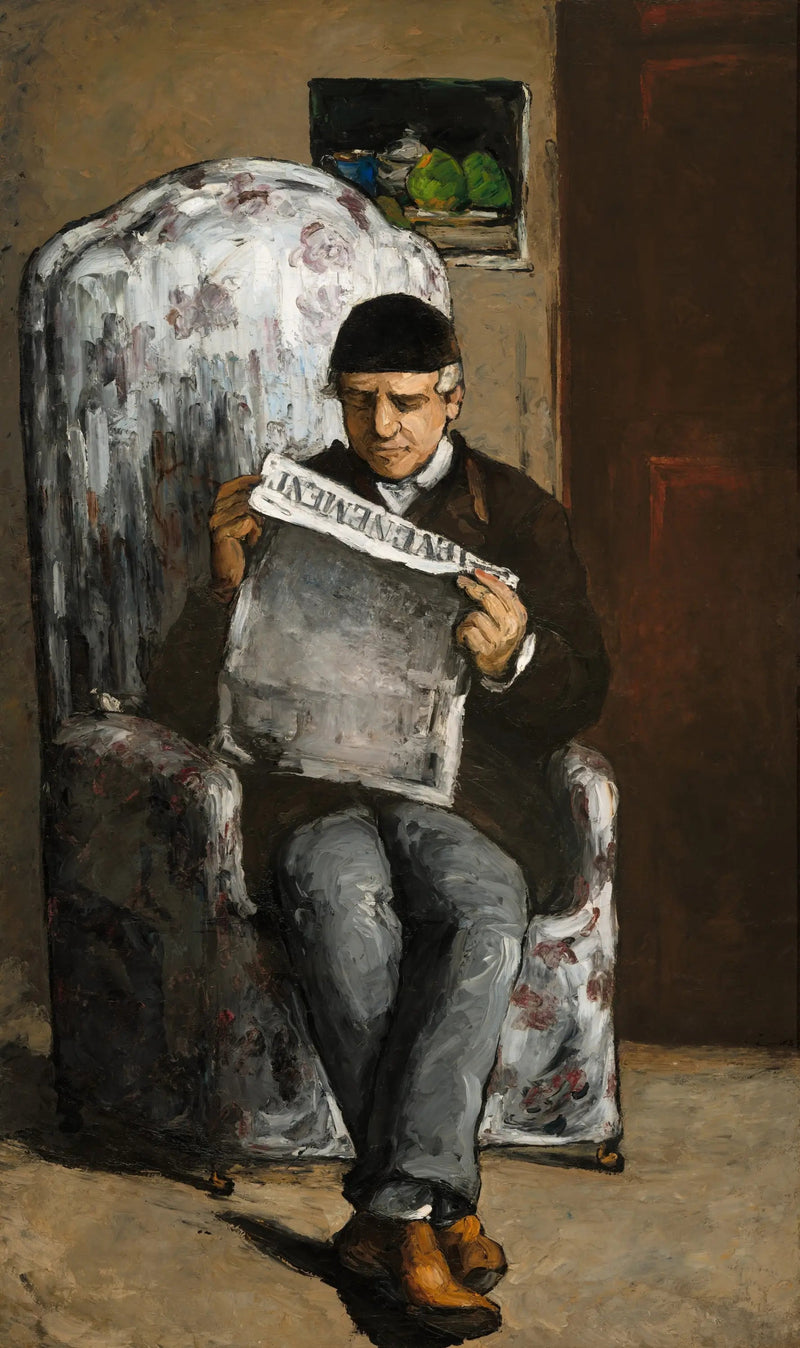 Ojciec Artysty czytający Wydarzenie - Paul Cézanne