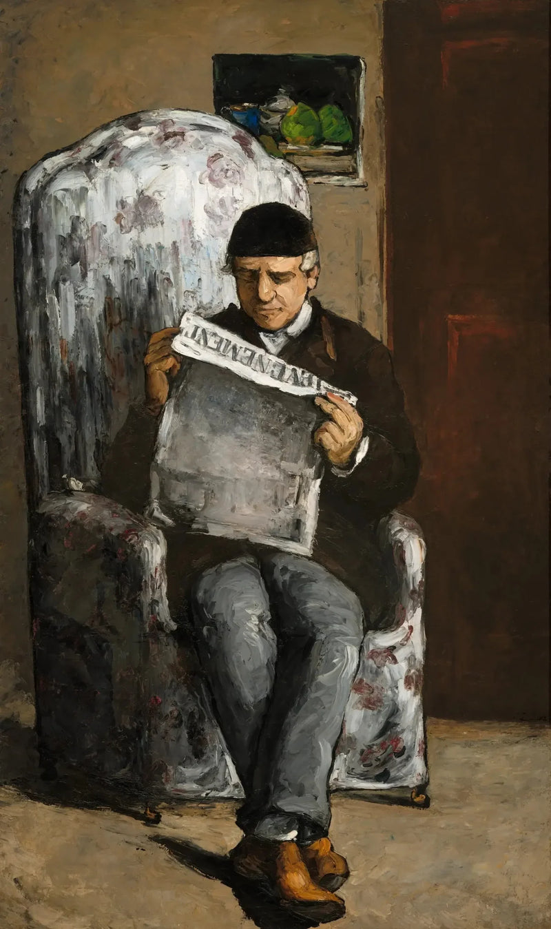 Ojciec Artysty czytający Wydarzenie - Paul Cézanne