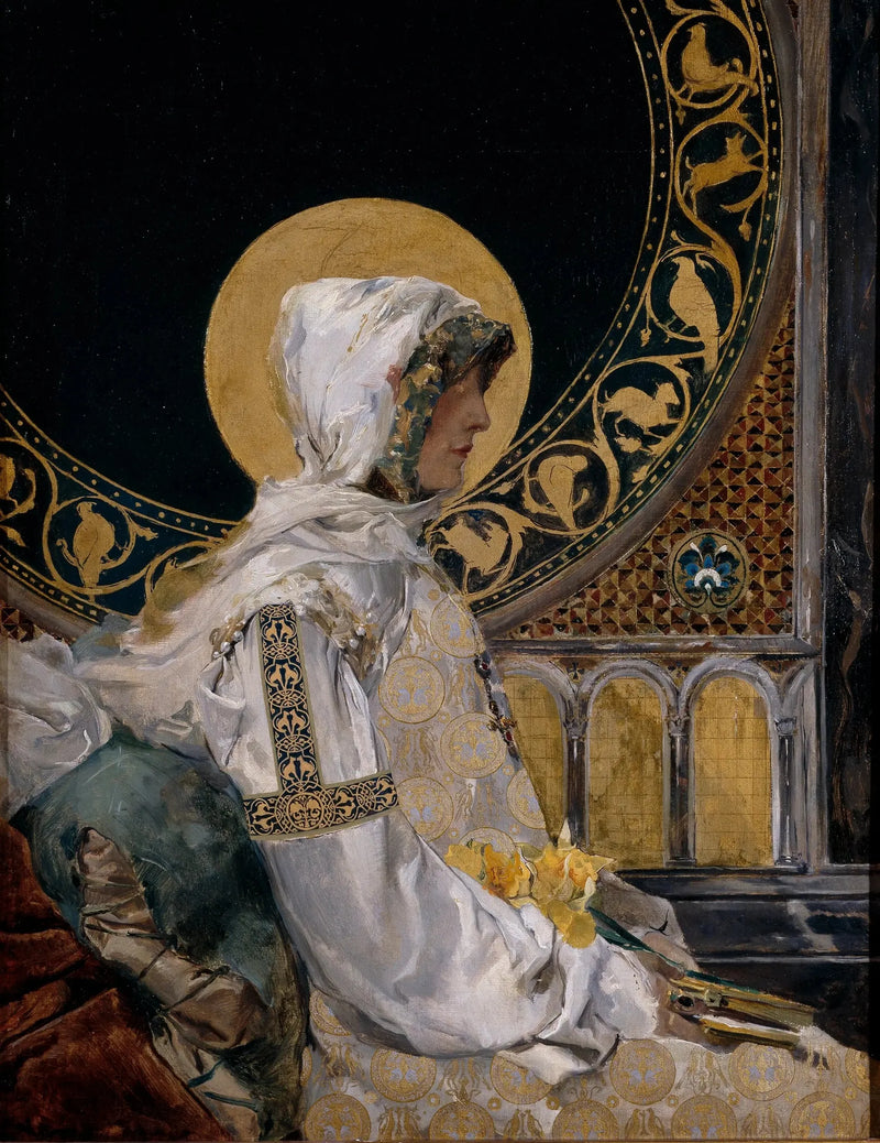 Święty Mikołaj na modlitwie - Joaquín Sorolla