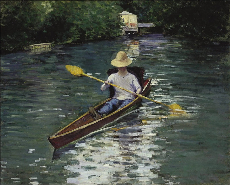 Périssoire na Yerres - Gustave Caillebotte
