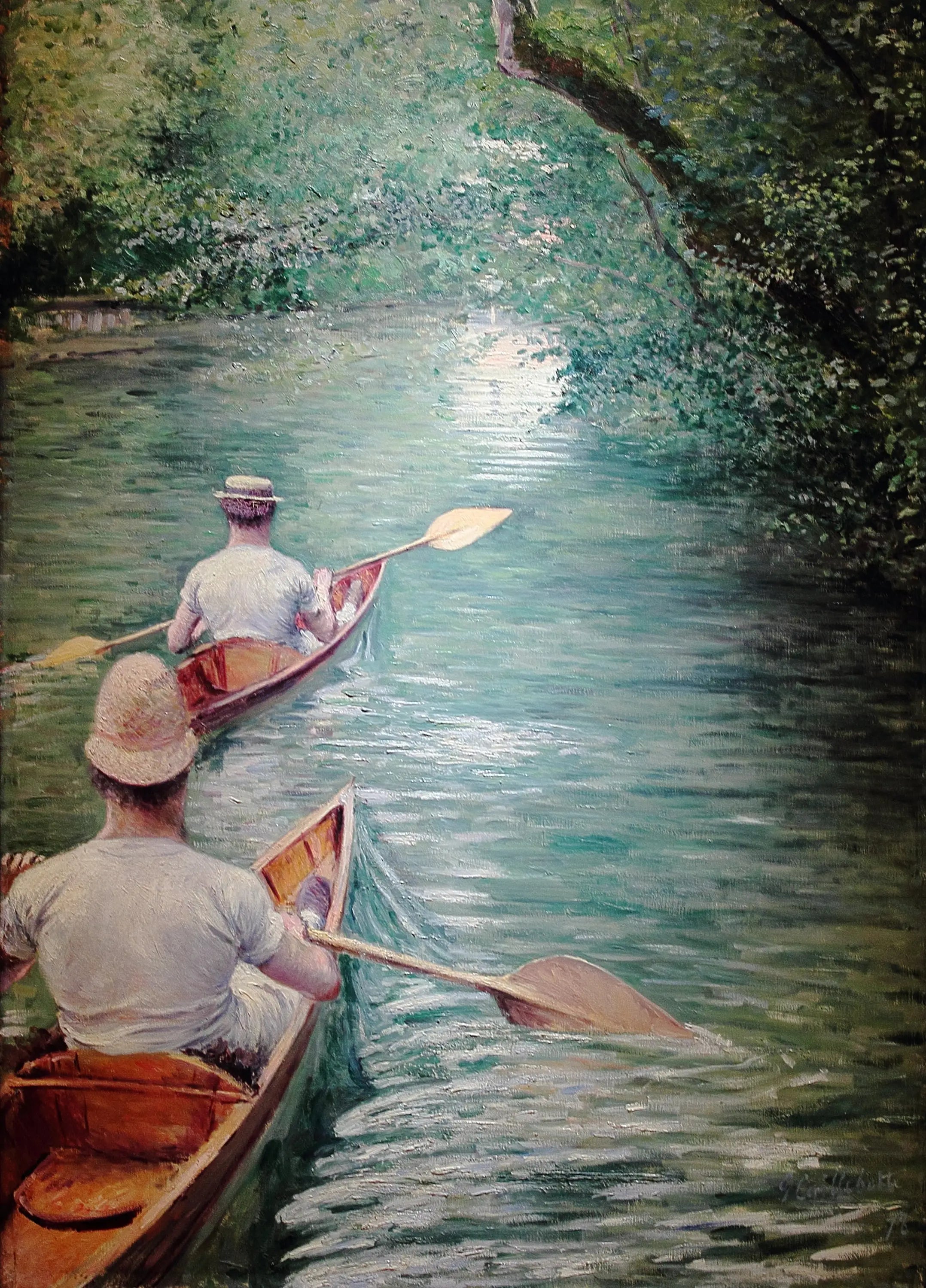 Périssoires - Gustave Caillebotte image 1 copie de tableau peinte à la main