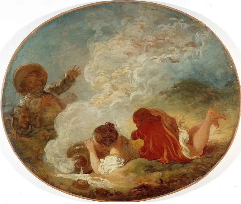 Perrette i dzbanek mleka - Jean-Honoré Fragonard