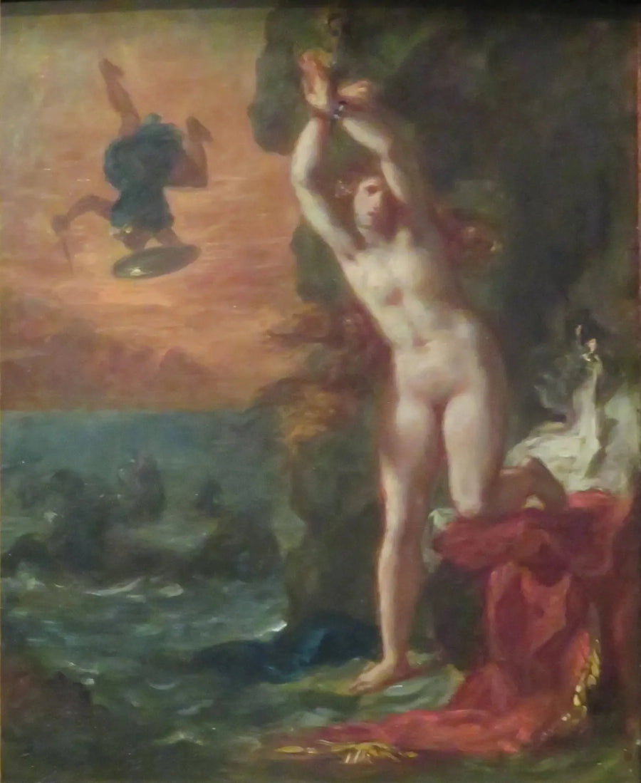 Perseusz i Andromeda - Eugène Delacroix