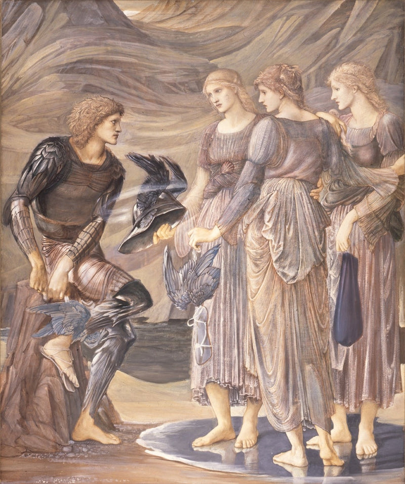 Persée et nimfy morskie (Wyposażenie Persée) - Edward Burne-Jones