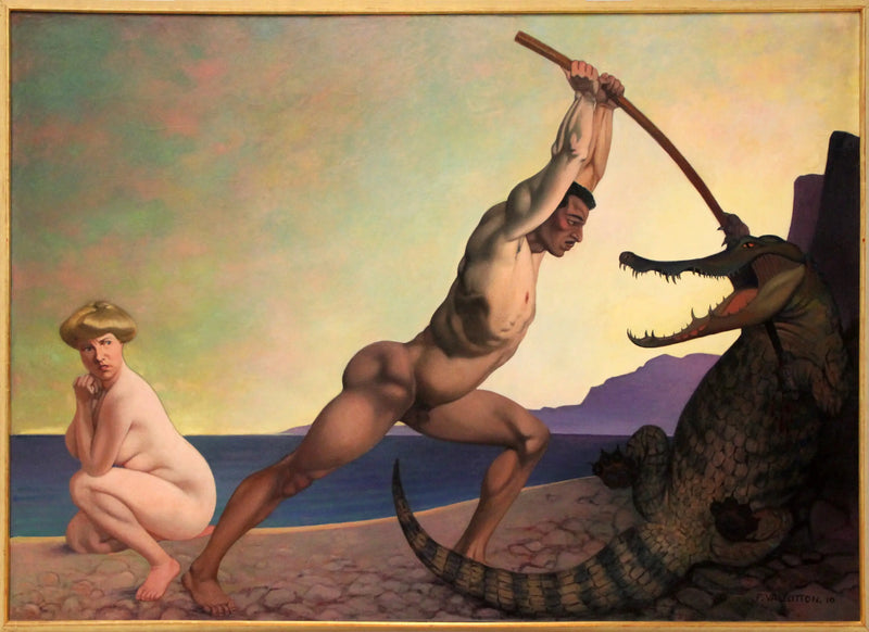 Perseusz zabijający smoka - Félix Vallotton