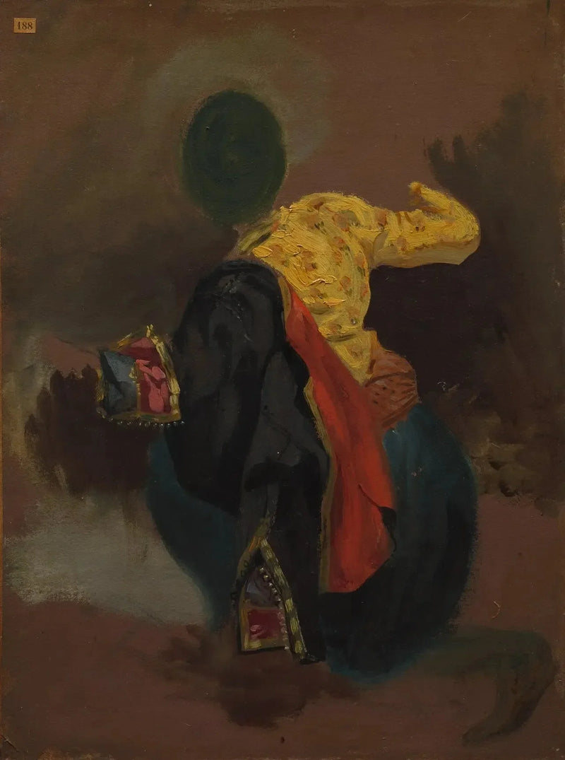 Postać w tureckim kostiumie - Eugène Delacroix