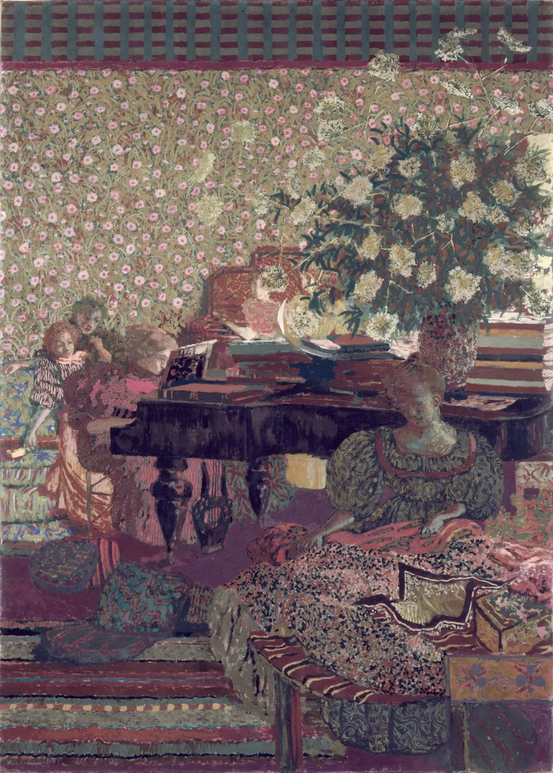 Postacie w wnętrzu. Muzyka - Édouard Vuillard