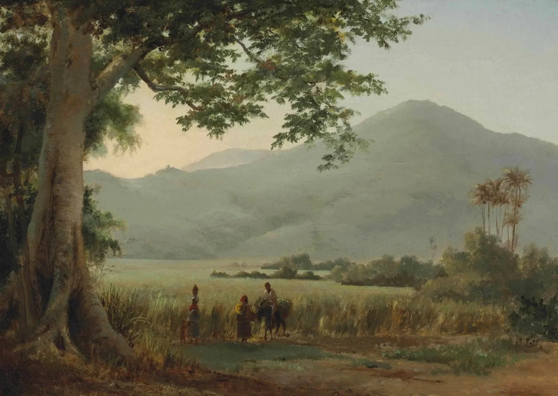 Postacie rozmawiające przy drodze - Camille Pissarro