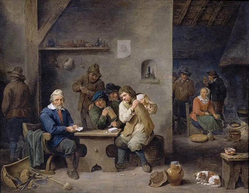 Postacie grające w tawernie - David Teniers Młodszy