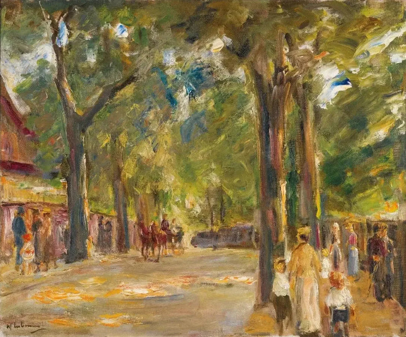 Postacie na Grosse Seestrasse w Wannsee - Max Liebermann