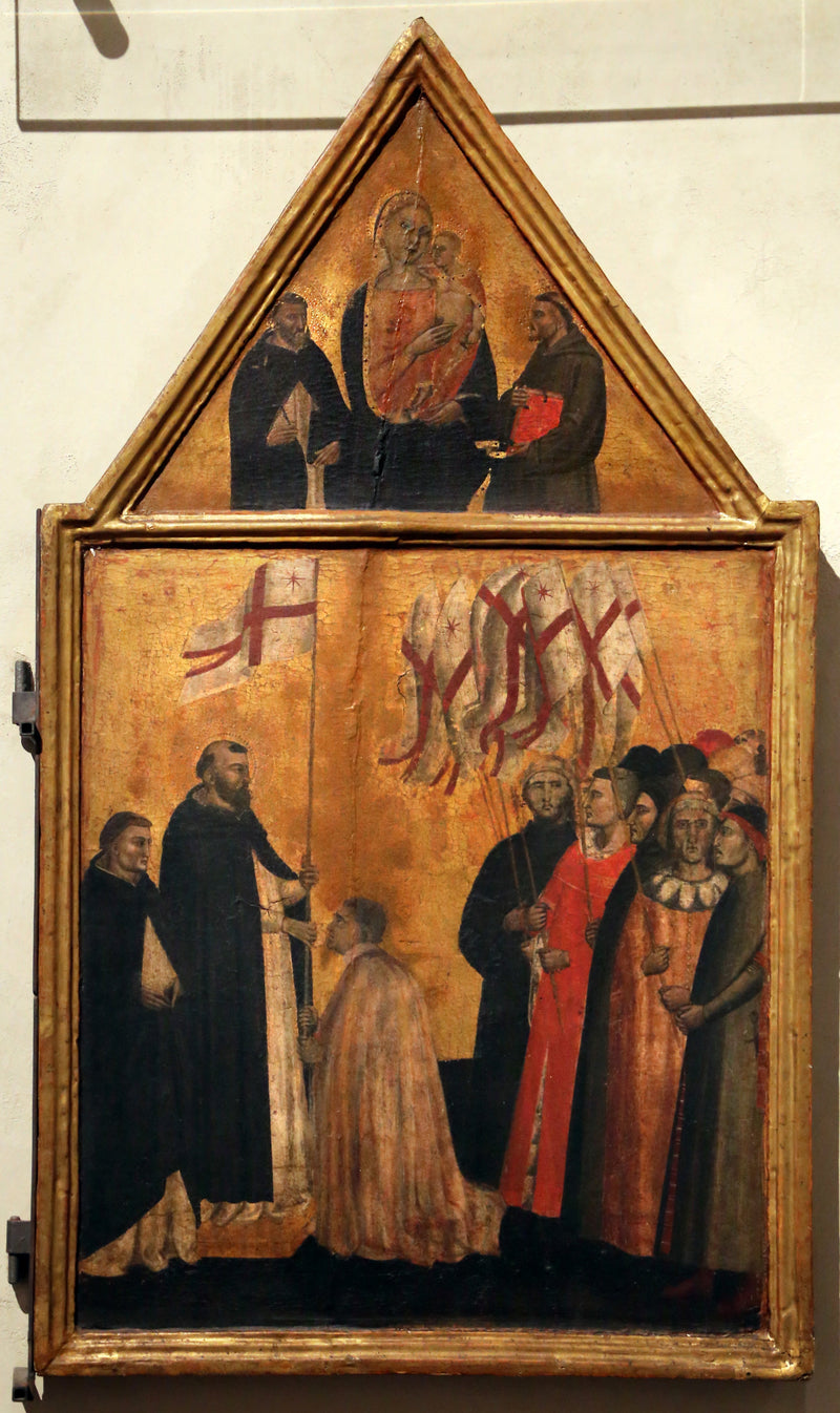 Peter Matyr wyznacza standard dla Misericordia - Andrea Orcagna