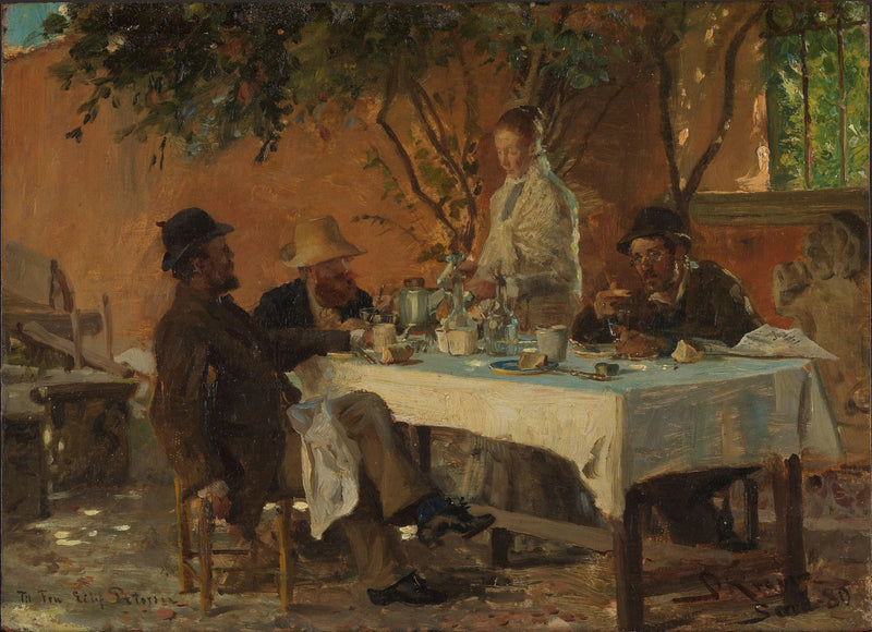 Śniadanie w Sorze - Peder Severin Krøyer