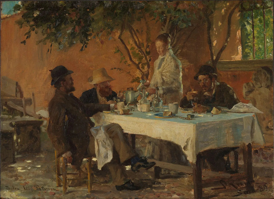 Śniadanie w Sorze - Peder Severin Krøyer
