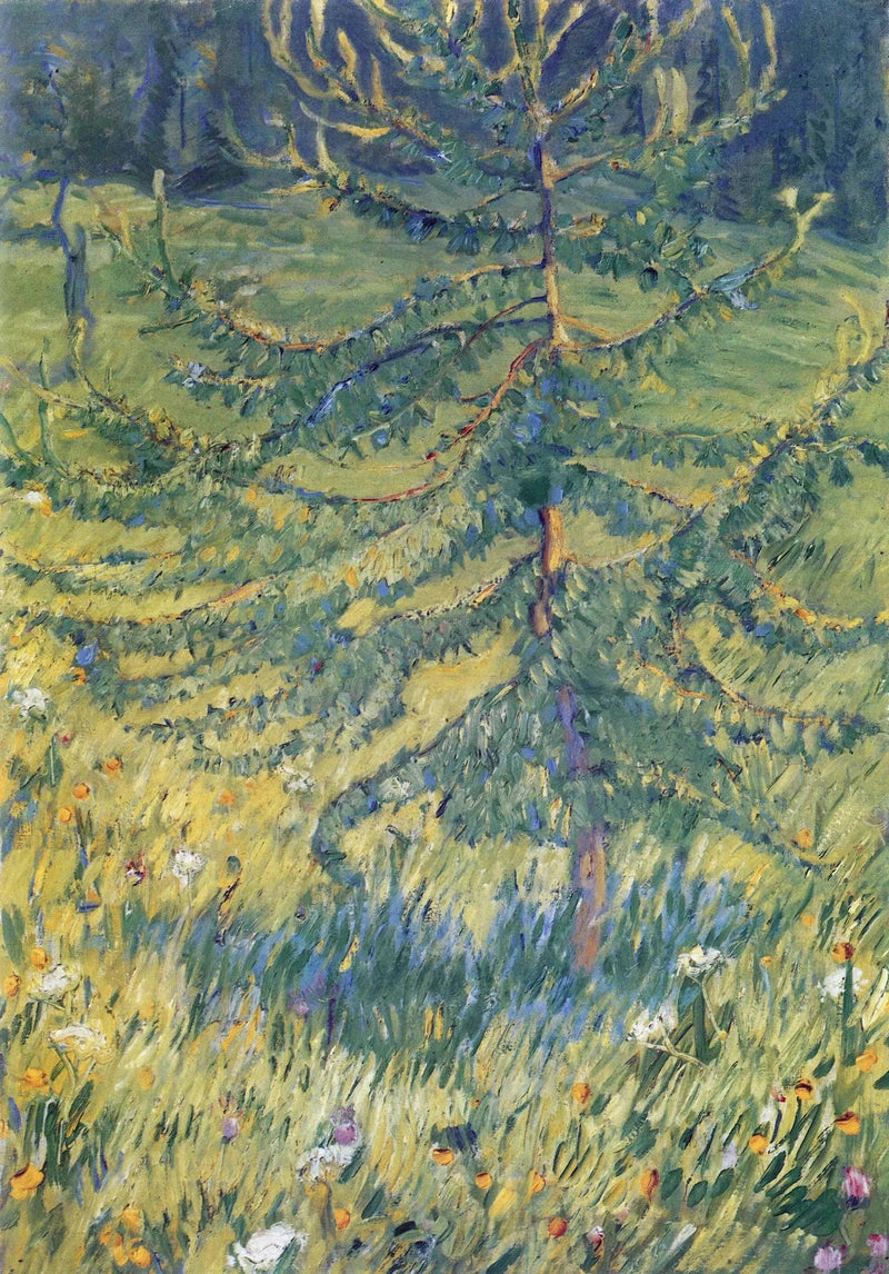 Mały modrzew - Franz Marc