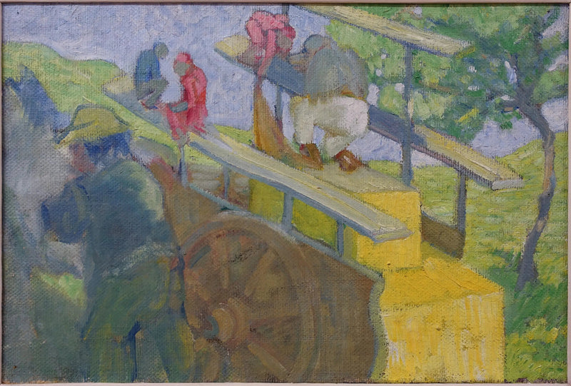 Małpka na wózku - Franz Marc