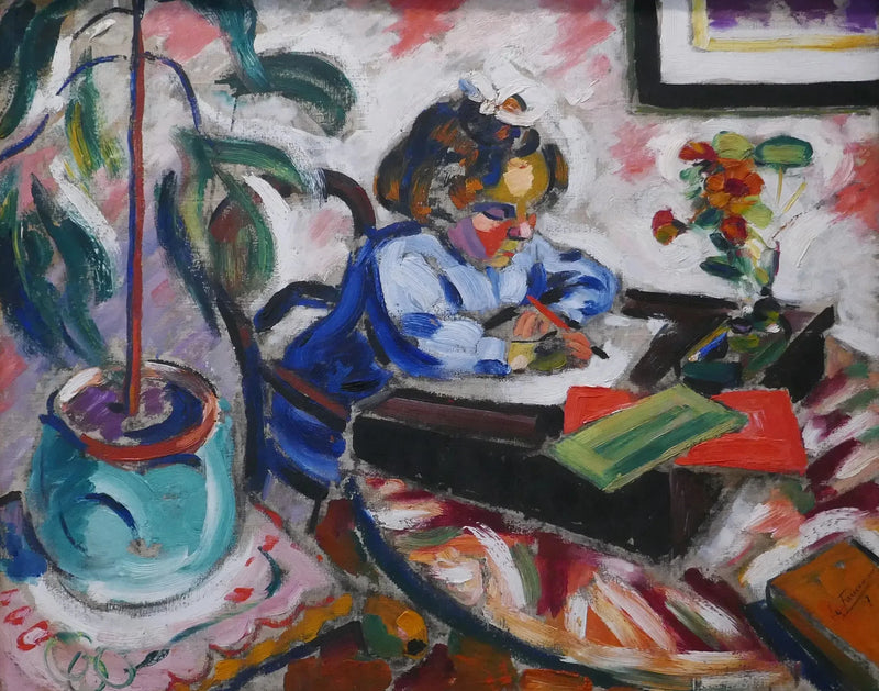 Mała uczennica - Henri Le Fauconnier