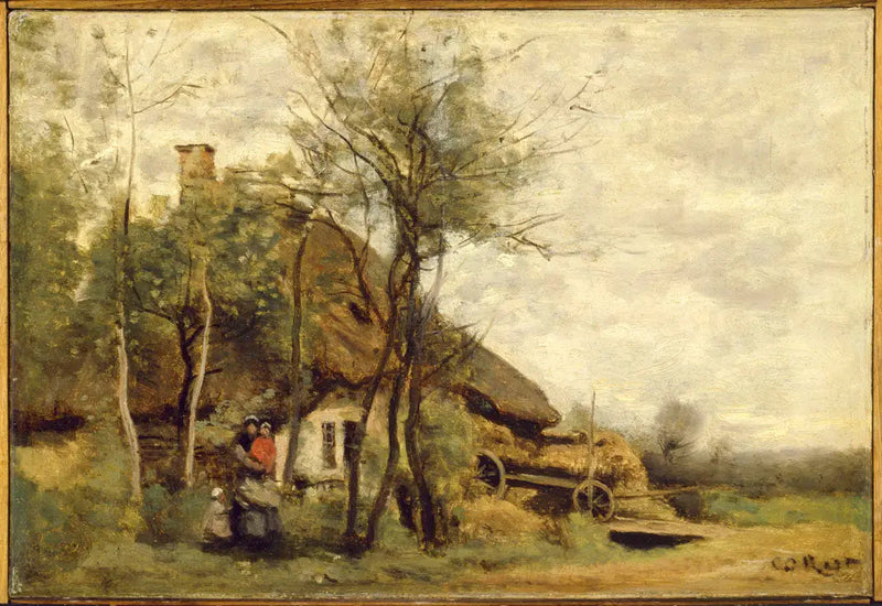 Mała farma w okolicach Saint-Lô - Jean-Baptiste Camille Corot