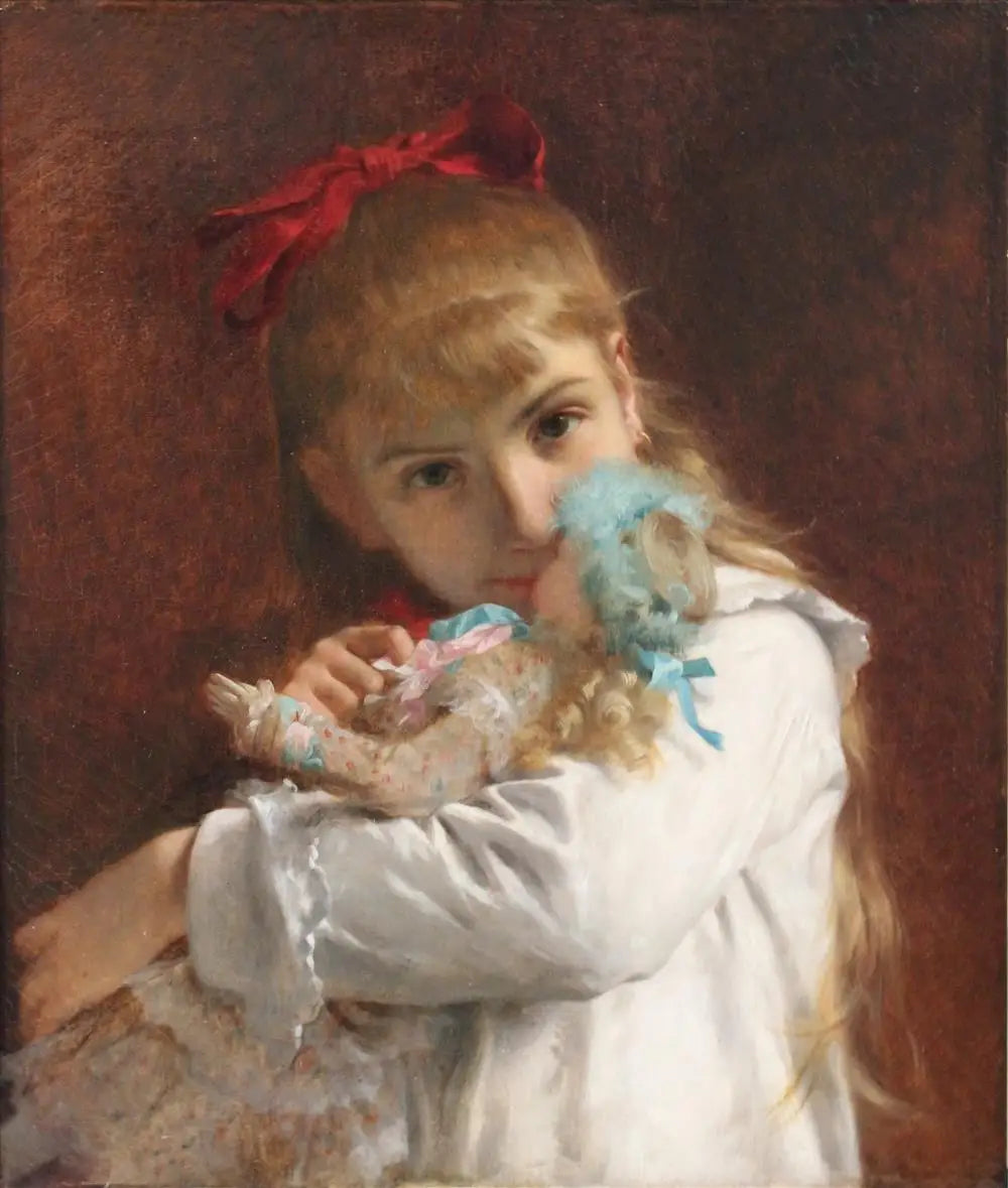 Petite fille - Pierre Auguste Cot image 1 reproduction de peinture à l’huile