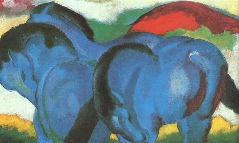 Małe niebieskie konie - Franz Marc